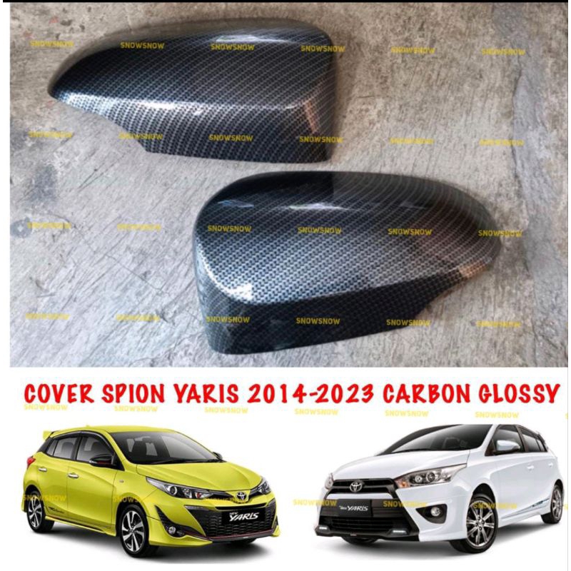 Cover Spion All New Yaris 2014 2017 2019 2022 2023 2024 up GR SPORT Carbon Glossy