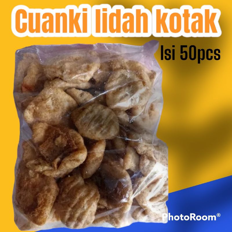 

CUANKI LIDAH KOTAK ISI 50 PCS TOPPING BASO ACI TOPPING SEBLAK MURAH GURIH