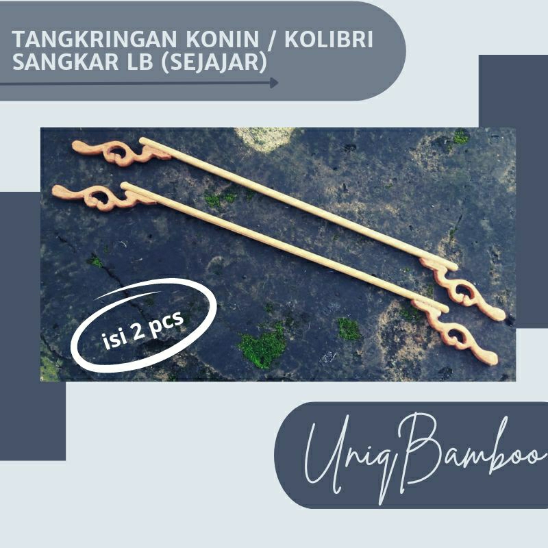 tangkringan konin/kolibri sejajar sangkar lb(isi 2 pcs)