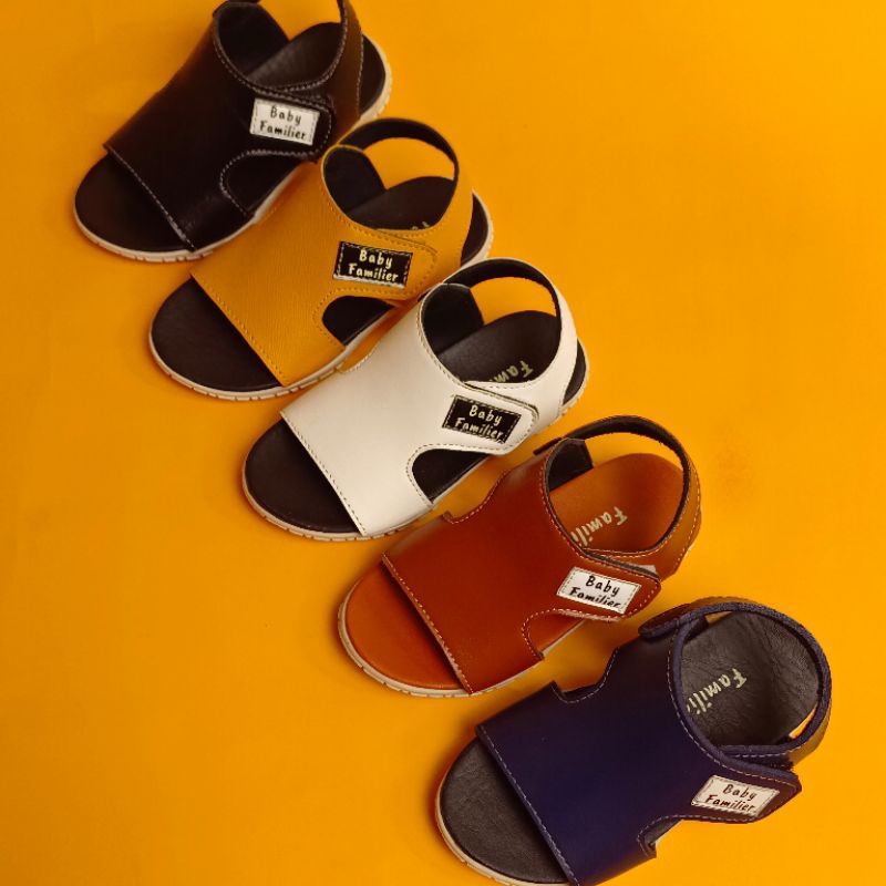 Sandal Adek Bayi 7-12 bulan 20-22 Model Kokop Sol Karet (Charlos 01)