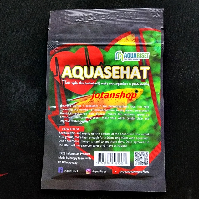 AQUASEHAT aqua sehat  bakteri stater starter