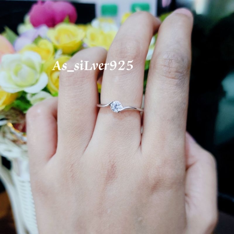 CINCIN PERAK MATA AD SIMPEL ANEKA MODEL ASLI SILVER 925 LAPIS MAS PUTIH_RING WANITA IMPORT