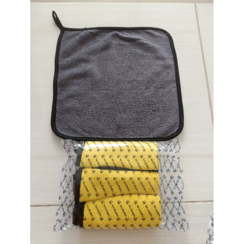 kain lap microfiber CAR WIPE isi 3PC tebal bagus ukuran 30*30