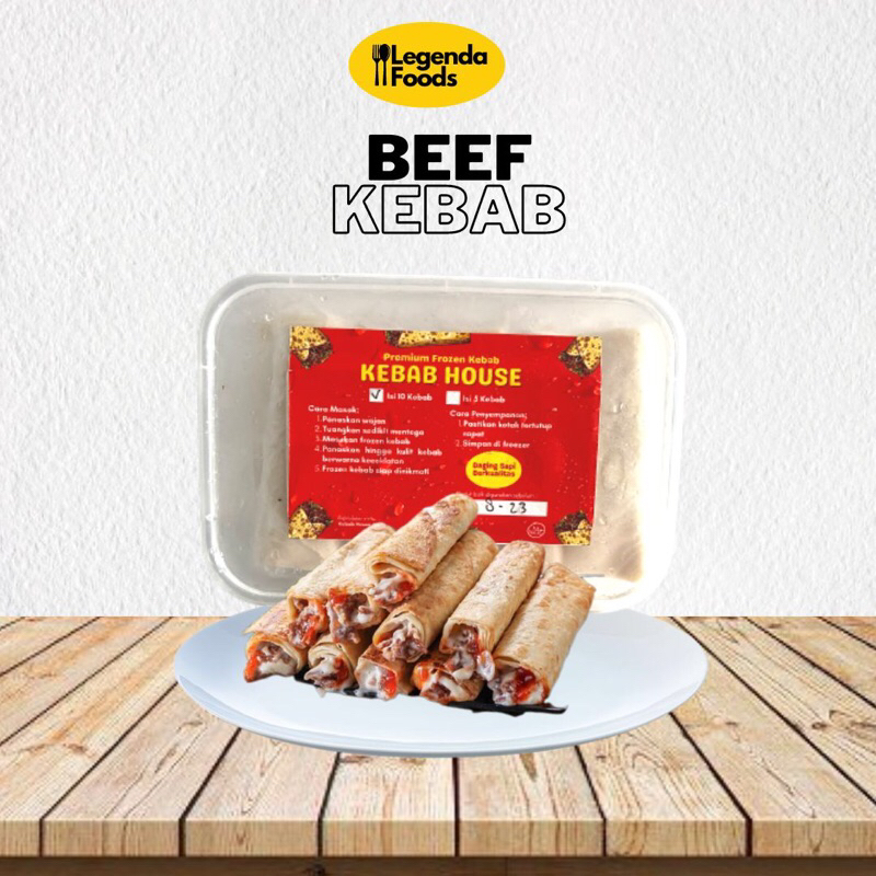 

KEBAB BEEF FROZEN ISI 10 | Isi daging, saos, mayo