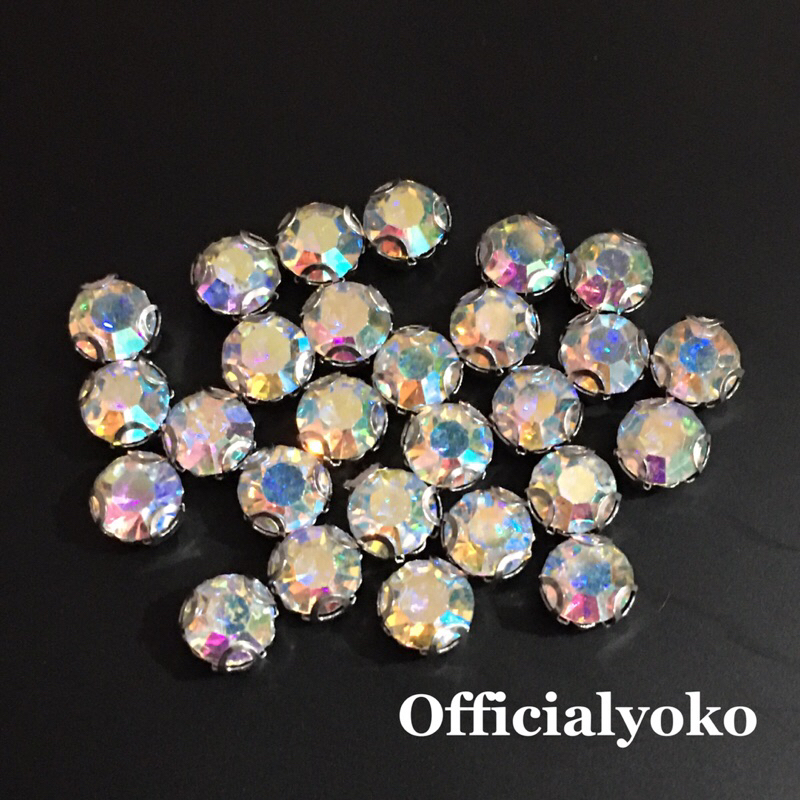 Manik Diamond Cangkang AB 6mm KW 1 (15pcs)