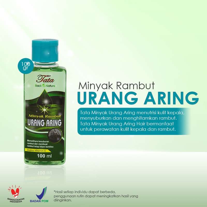 TATA MINYAK RAMBUT URANG ARING 100ML varian URANG ARING  100% Produk Asli Indonesia