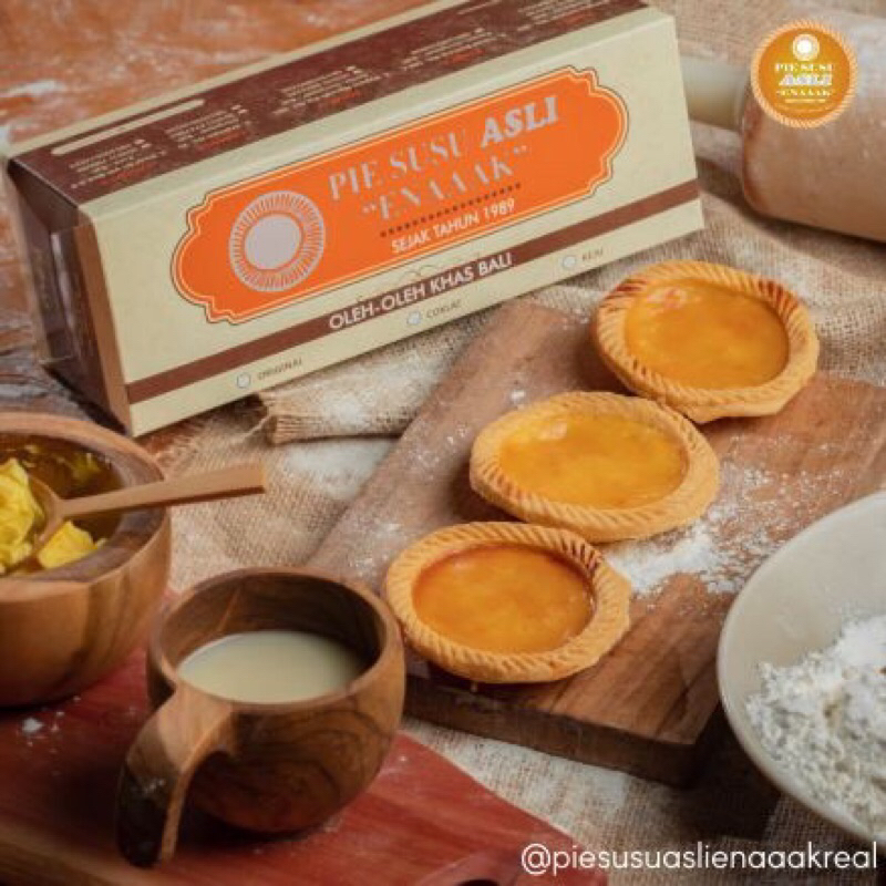 

Pie Susu Asli “ Enaaak “ ( Oleh-Oleh Khas Bali ) Isi 10pcs