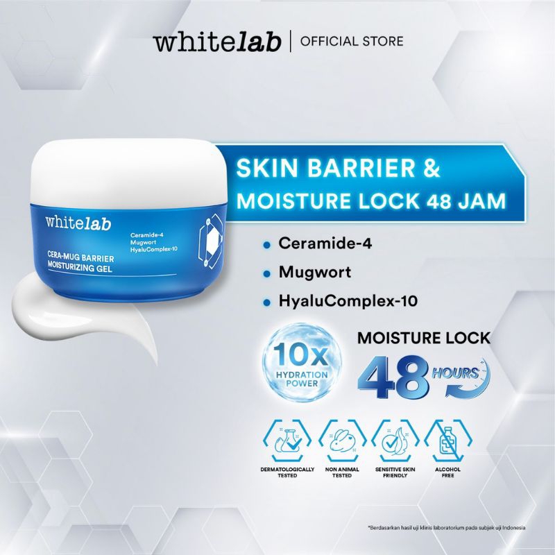 WHITELAB Cera-Mug Barrier Moisturizing Gel - Pelembab Wajah / Moisturizer Gel