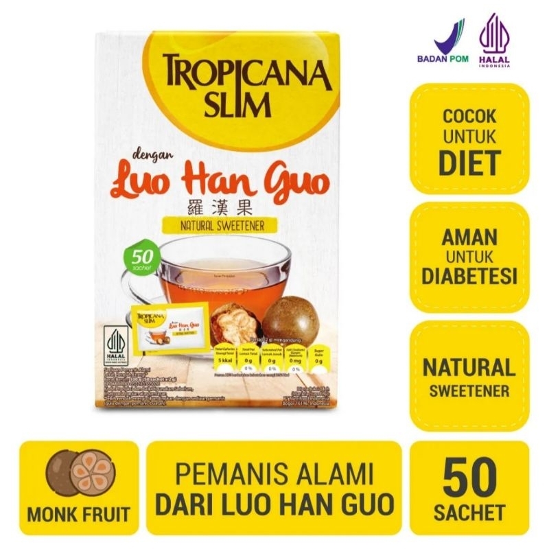 

Tropicana slim luo han guo natural sweetener 50's