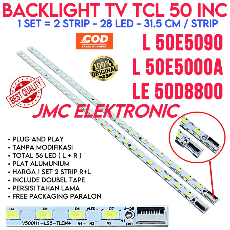 BACKLIGHT TV LED TCL 50 INC L50E5090 L50E5000A LE50D8800 L-50E5090 50E5000A LE-50D8800