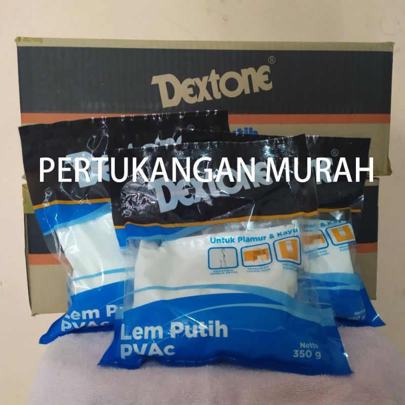 

DEXTONE | Lem PVAC Putih DEXTONE 350gr | Lem Kertas | Lem Kayu |Lem Slime |