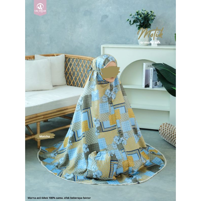 MUKENA TRAVEL MOTIF/MUKENA 2 IN 1/MUKENA DEWASA/MUKENA MOTIK BY UKHIJAB