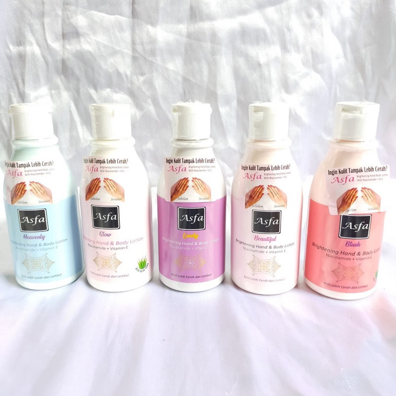 ASFA Brightening Body Lotion 130ml Original / Handbody Asfa TRAVEL SIZE Kecil BPOM