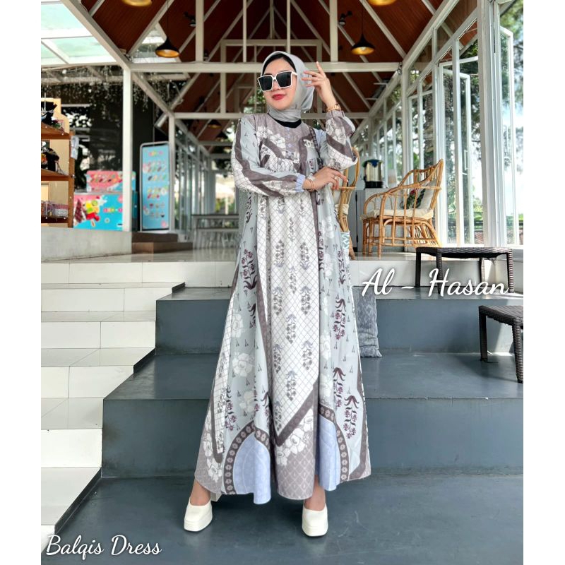 RESTOK BALQIS DRESS BY AL HASAN/GAMIS ORI/GAMIS MAXMARA LUX