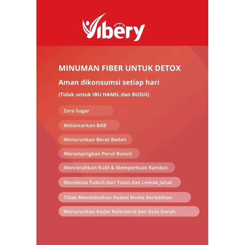 Vibery Detox Drinks - Minuman Fiber Detox