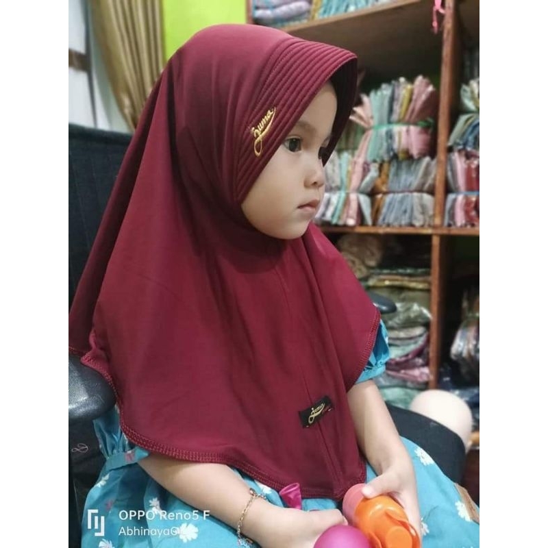 Hijab Polos Kids Ori Juma/Hijab Juma Anak