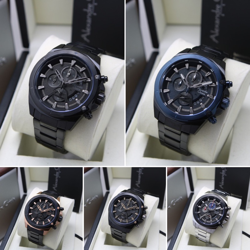 JAM TANGAN ALEXANDRE CHRISTIE PRIA AC6651/AC 6651 CRONOGRAPH ORIGINAL