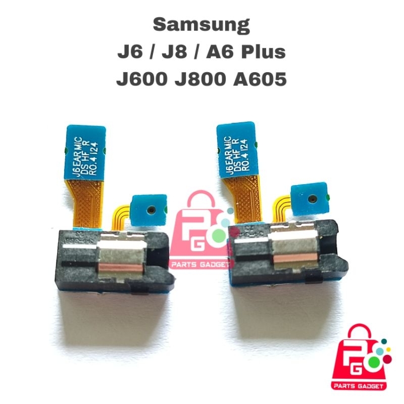 Flexible Konektor Handsfree Samsung J6 J8 2018 A6 Plus Audio Jack Hf Mic