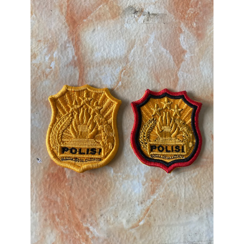 Logo kewenangan Polri Bordir Timbul