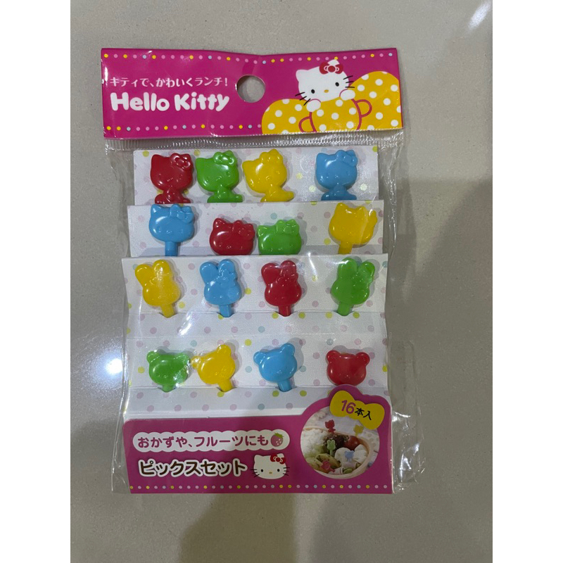 Food Pick Hello Kitty Sanrio - per set isi 4