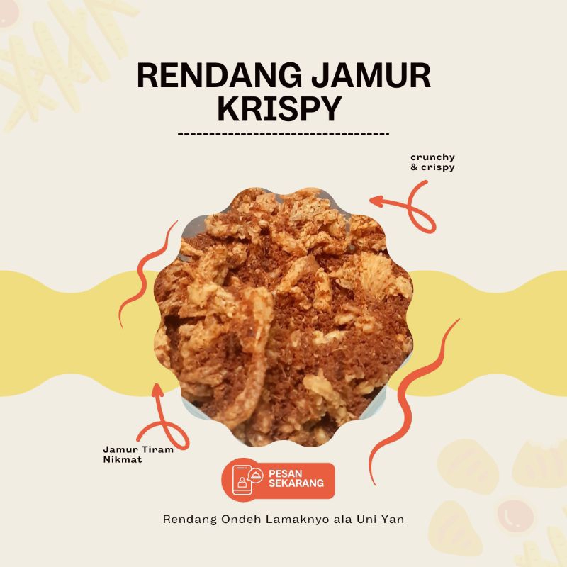 

Rendang Jamur Krispy 50 gram | 100 gram | 150 gram | 200 gram | 250 gram