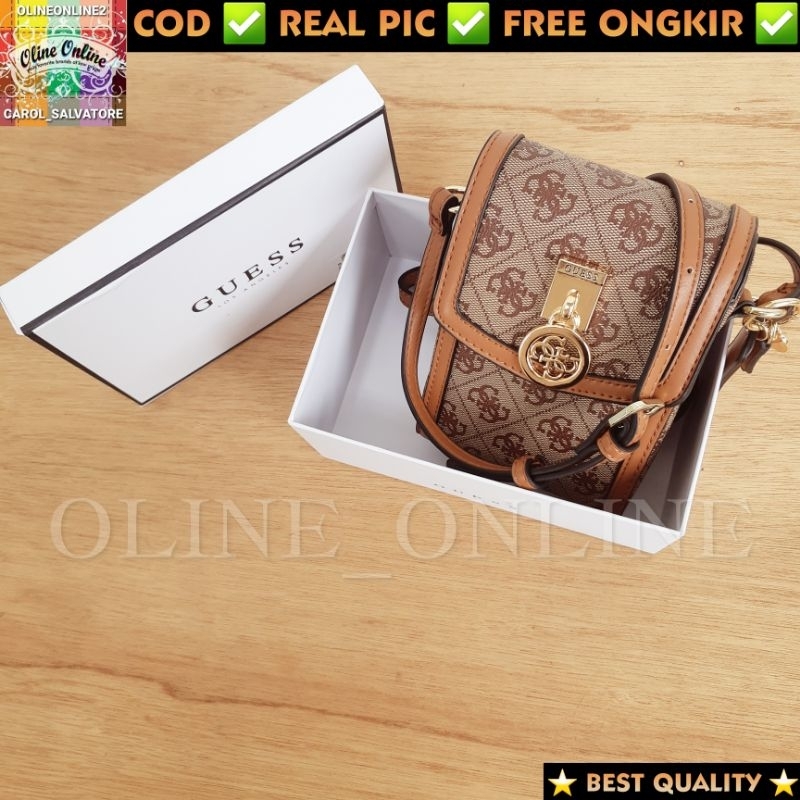 (WODB) tas jensen hp phone holder free box selempang ada tali panjang beige pink, white,brown logo batik ciayumajalengka cirebon indramayu majalangka readystock instan sindanglaut brebes ciledug gs tanjung gb tegal