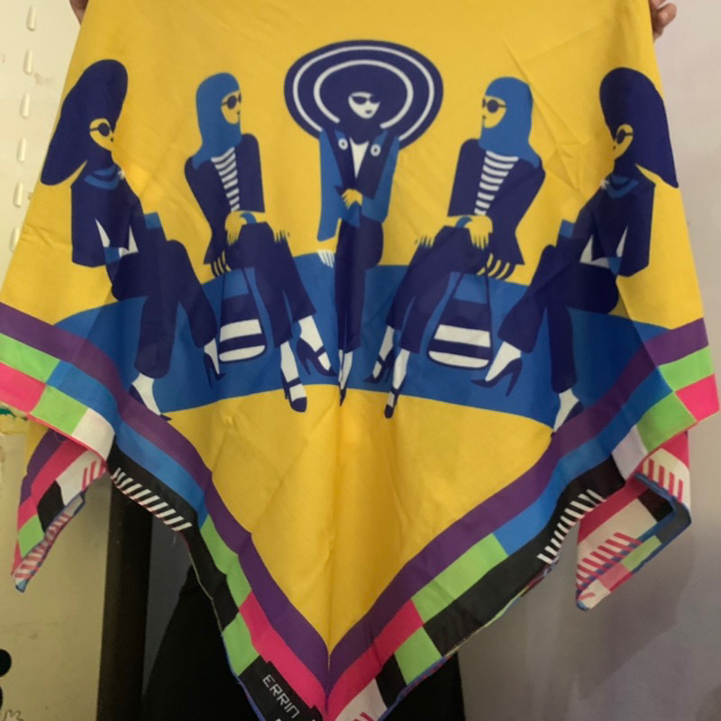 ERRIN UGARU HIJAB SEGI EMPAT ORIGINAL 100% 2in1