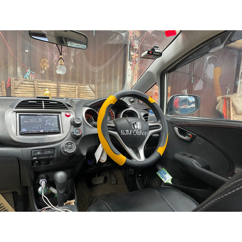 Sarung stir mobil honda jazz - brio - citi / Sarung stir mobil Mobilio - WRV - Civic Asli MBtech