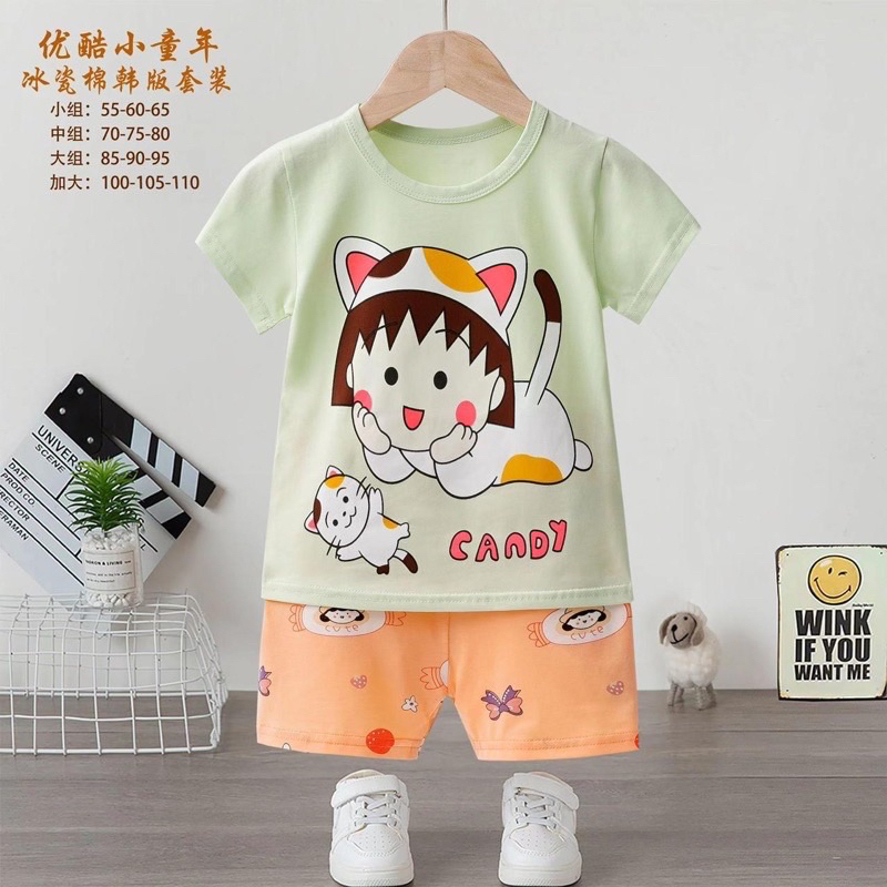 SALE!! HP 4-6 TAHUN | BAJU TIDUR ORGANIK ANAK | HP009 | PIYAMA IMPORT ANAK | SETELAN TIDUR IMPORT BAHAN KATUN ORGANIK