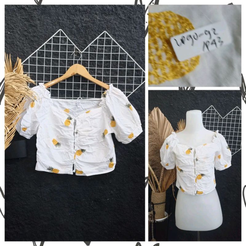 bananas square blouse