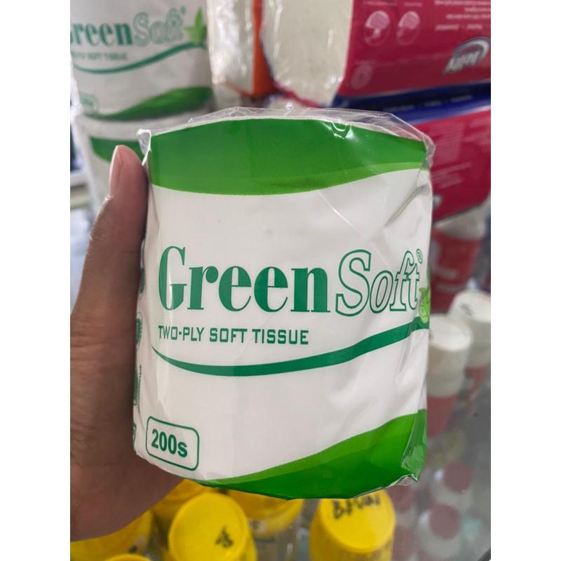 Tissue Roll Green Soft 200 Sheet