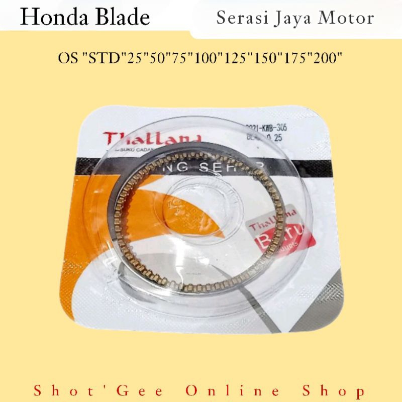 RING SEHER RING PISTON HONDA BLADE / ABSOLUT REVO / REVO ABS