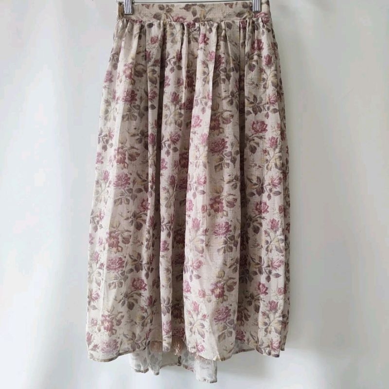 long flare skirt by axes Femme