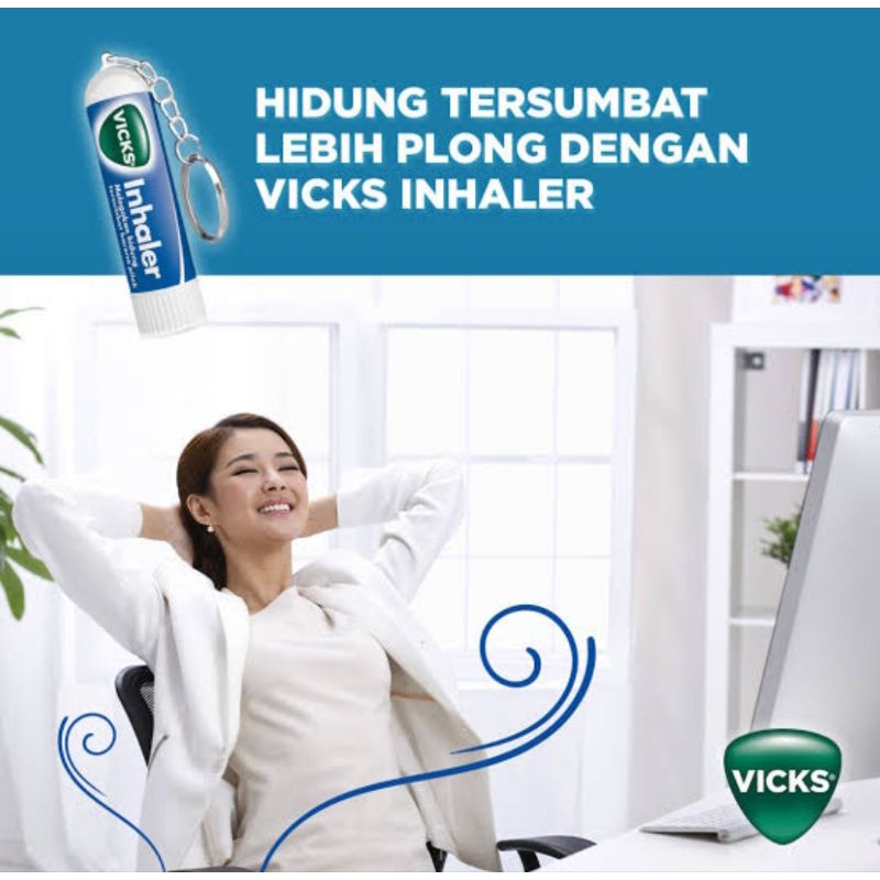 Vicks Inhaler with Keychain Pilek Hidung Buntu