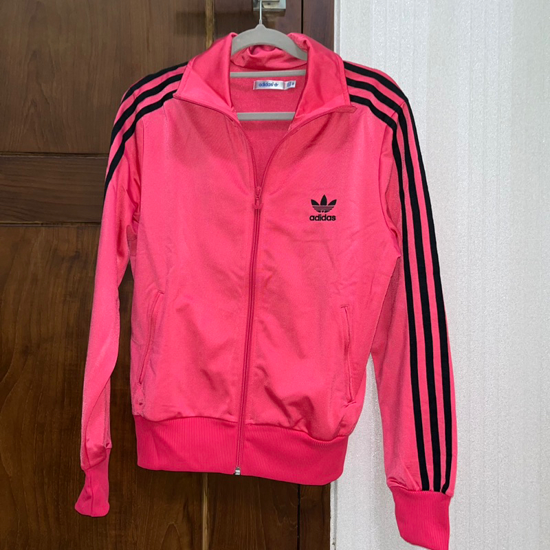 [Preloved] Thrift Adidas Jacket in Hot Pink
