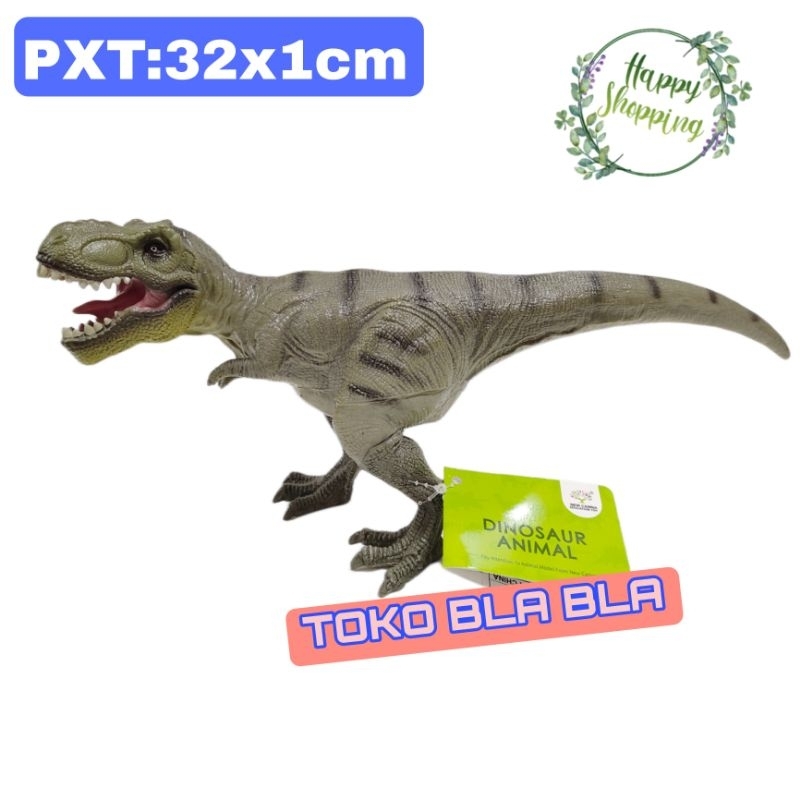 DINOSAURUS TREX KARET PAJANGAN KOELEKSI MAINAN DINO