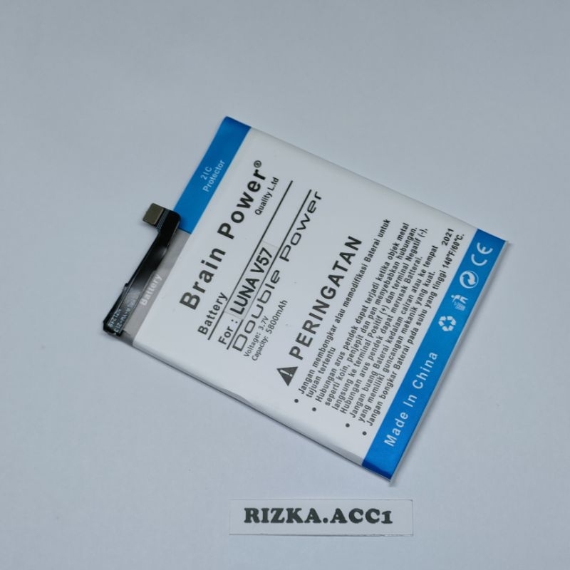 Moreandshopp - Baterai Batre Bt Persamaan Luna V57 V 57 Double Power Battery Batrai Hp
