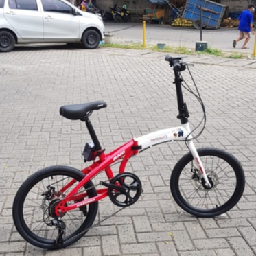 Folding Bike BNB Godzilla - Shinchan x Tahilalats - Kuning