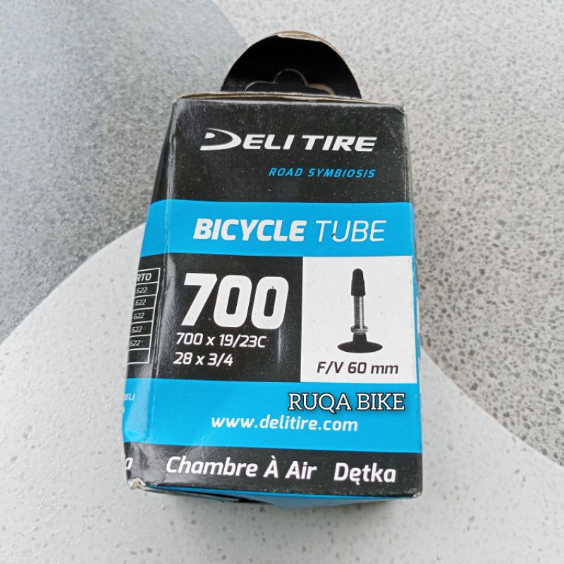 Ban dalam Deli Tire 700x23c FV 60mm. Ban dalam 700x23c. Ban dalam Road Bike. Ban dalam Fixie. Ban da
