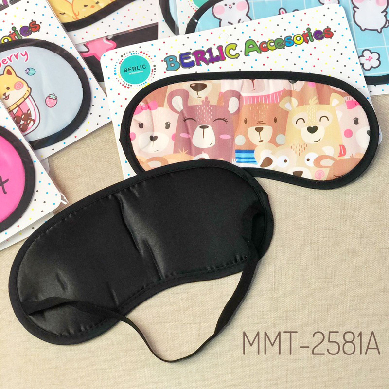 Penutup Mata Tidur Motif Lucu / Eye Cover Cut Karakter/ Sleeping Eye Motif Lucu Berkulitas