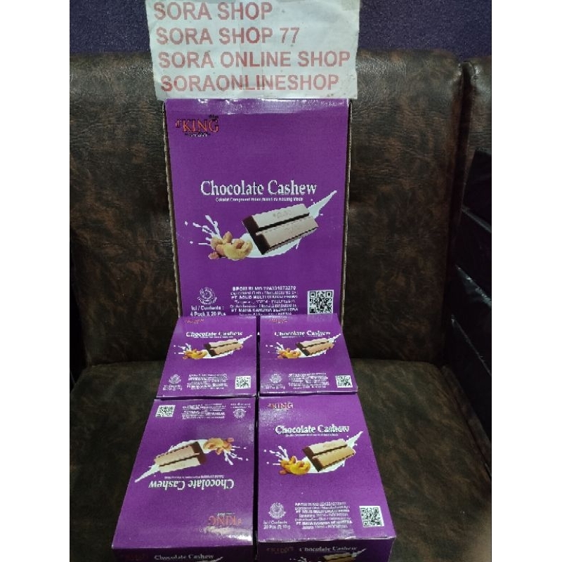 

1 Kotak (20 pcs) Chocolate Cashew d'King