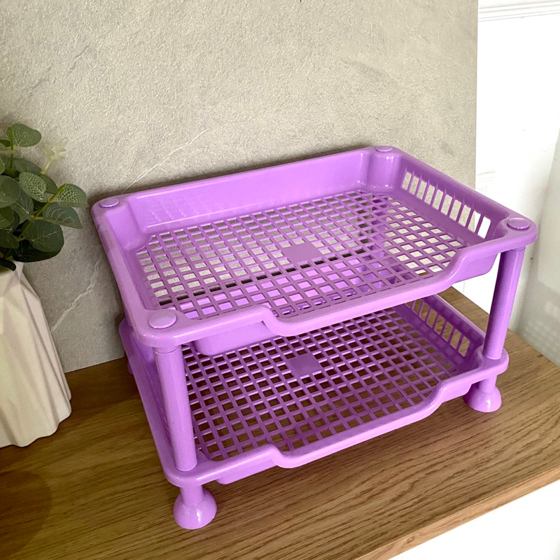 Gardenglories Rak Susun Serbaguna Rak Bumbu Dapur 3 Susun Putih