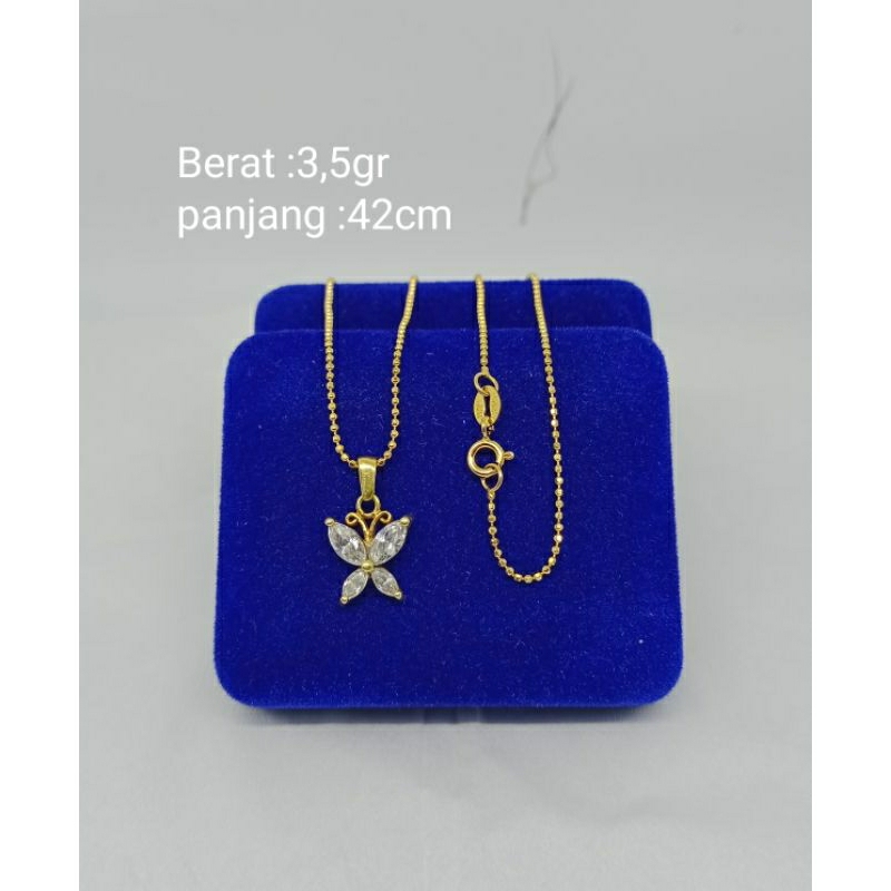 kalung+liontin variasi model kalung &amp; liontin mp/perak asli silver 925 lapis emas/perhiasan fashion wanita terbaru