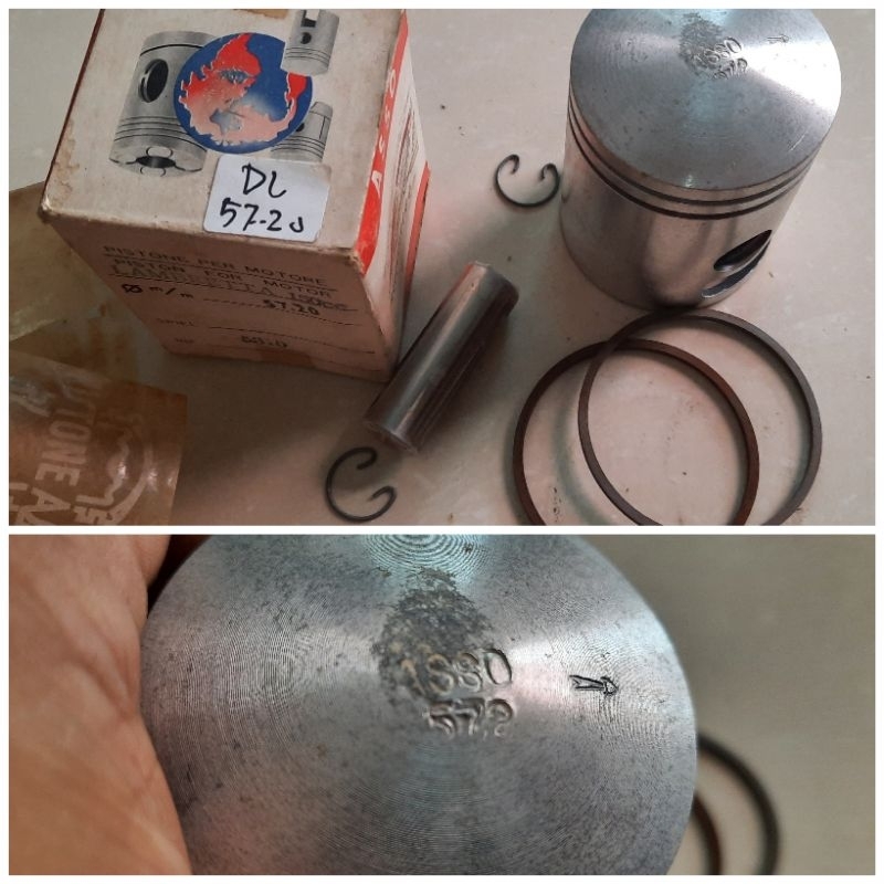 Piston Seher Asso Lambretta DL150 GP150 Li150 Size 57.20