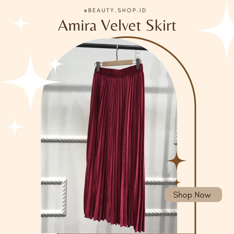 [SYSLABEL] Wendys Skirt - Rok Velvet Bludru Premium