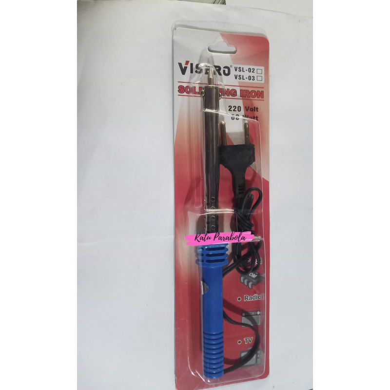 Solder VISERO 60Watt Solder Gagang Plastik