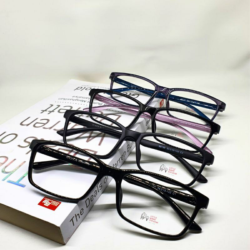 Frame Kacamata Kotak Pria Afgan Anti Radiasi Komputer Blueray Photocromic Minus Silinder