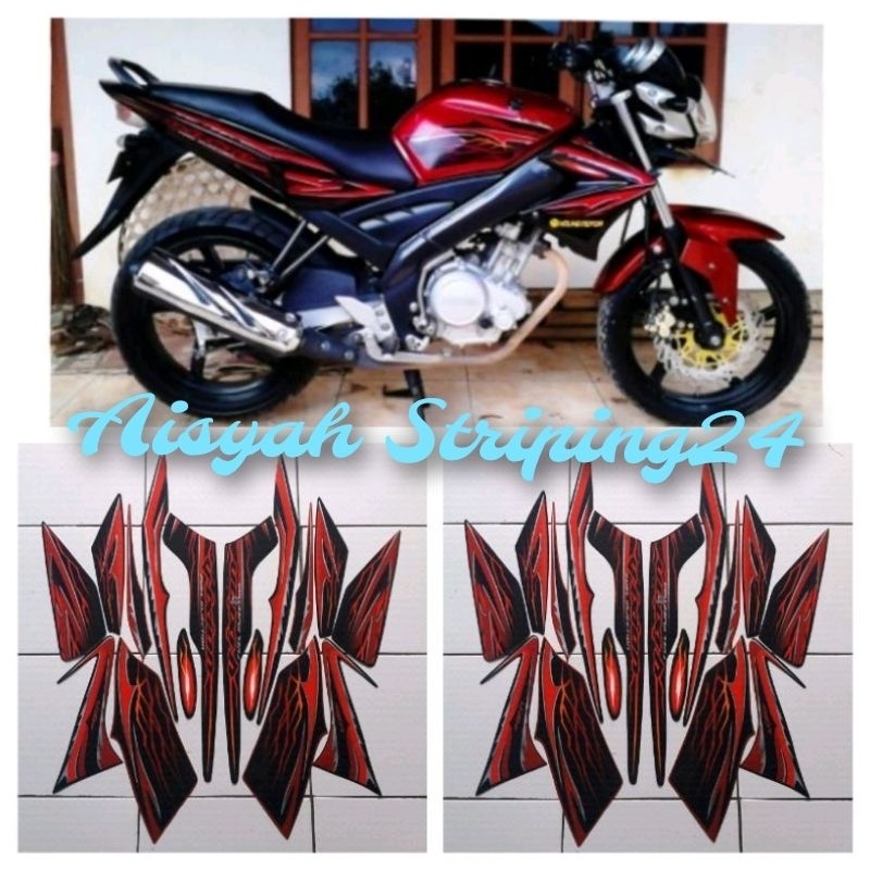stiker striping lis body motor  yamaha vixion old 2010