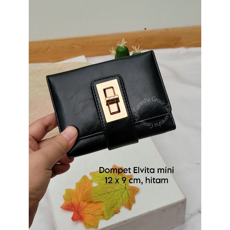 Elvita Mini Polos Dompet Lipat Wanita