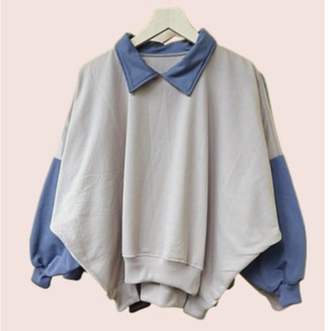 Collar Batwing XXXL Oversize Basic Oblong | Sweater Wanita Bigsize | Sweater Polos Oversize